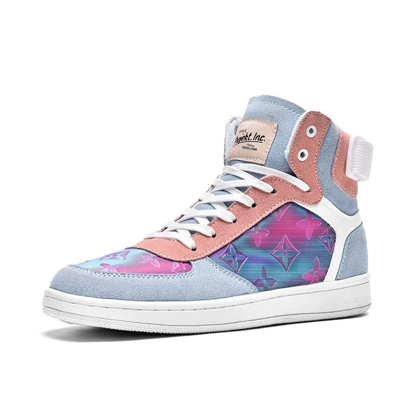 New hot-selling high-top shoes youth casual running shoes trendy sneakers sports shoes for men, Blue
New hot-selling high-top shoes youth casual running shoes trendy sneakers sports shoes for men, Blue