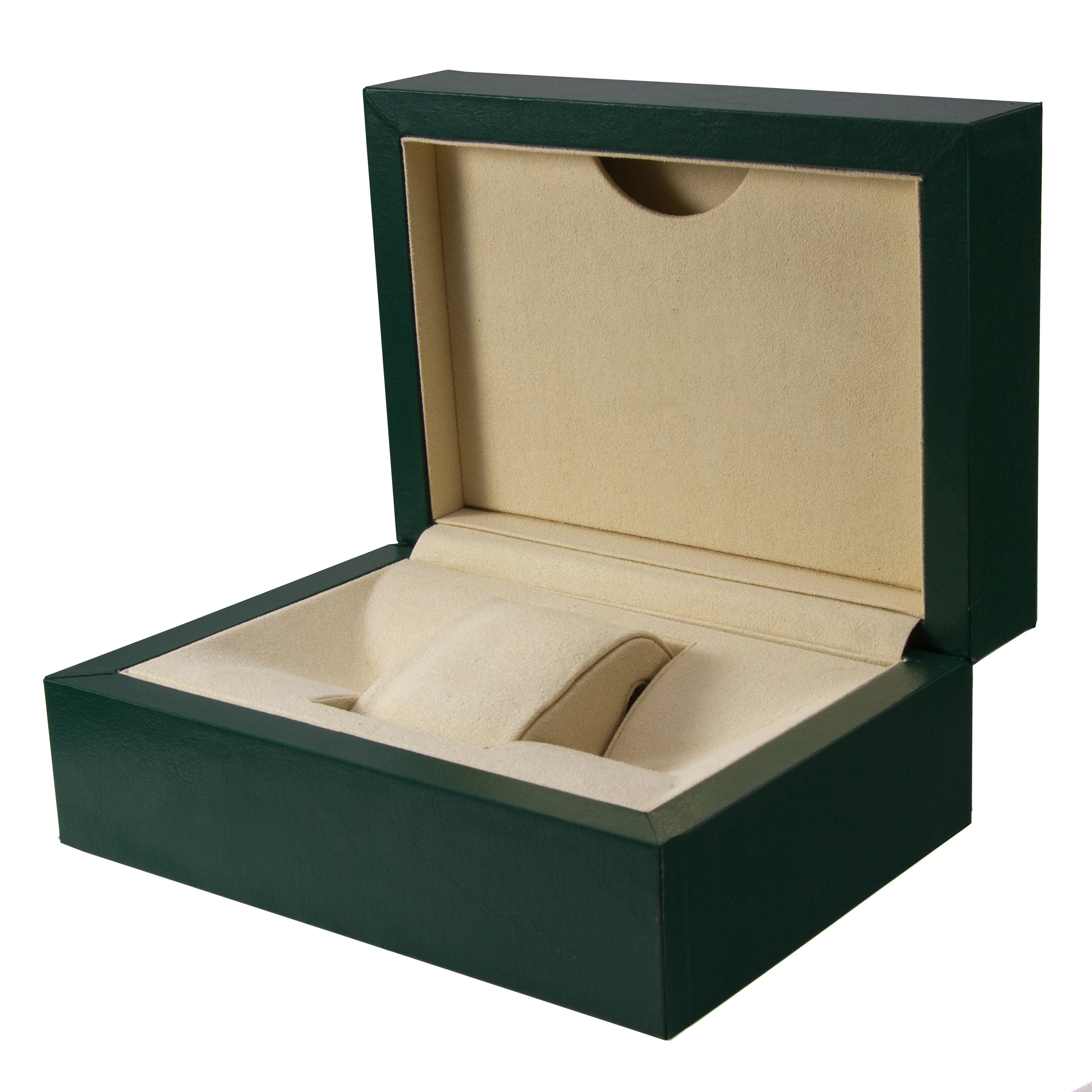 Green Wooden Ladies' Watch Display box With Unique design delicate decorative leather, Customized color
Green Wooden Ladies' Watch Display box With Unique design delicate decorative leather, Customized color