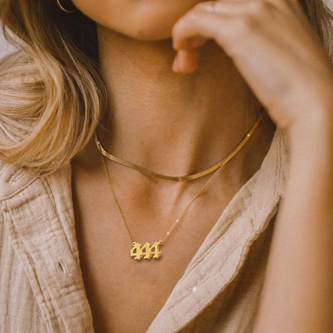 Number Pendant Link Angel Number Jewelry Accessories 18K Gold Plated Angel Devil Number Necklace, Gold/steel color
Number Pendant Link Angel Number Jewelry Accessories 18K Gold Plated Angel Devil Number Necklace, Gold/steel color