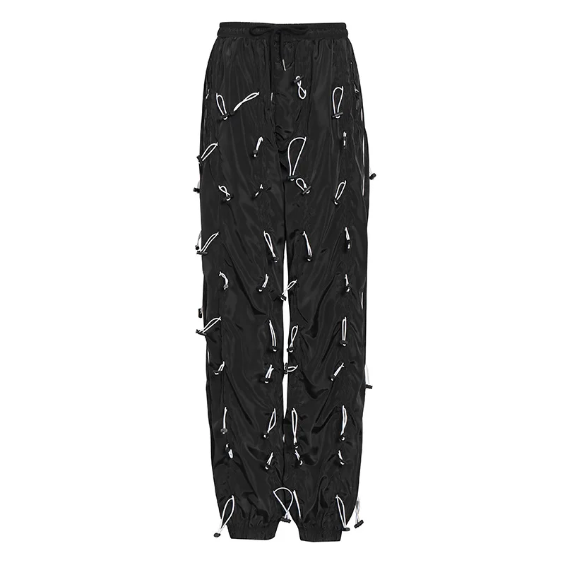2021 new arrive Fashion personality street style loose waist rope high waist casual pants, Picture
2021 new arrive Fashion personality street style loose waist rope high waist casual pants, Picture