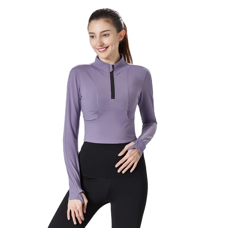 Women's custom fall and winter sports long sleeve jacket jogging training jacket yoga suit, Red
Women's custom fall and winter sports long sleeve jacket jogging training jacket yoga suit, Red