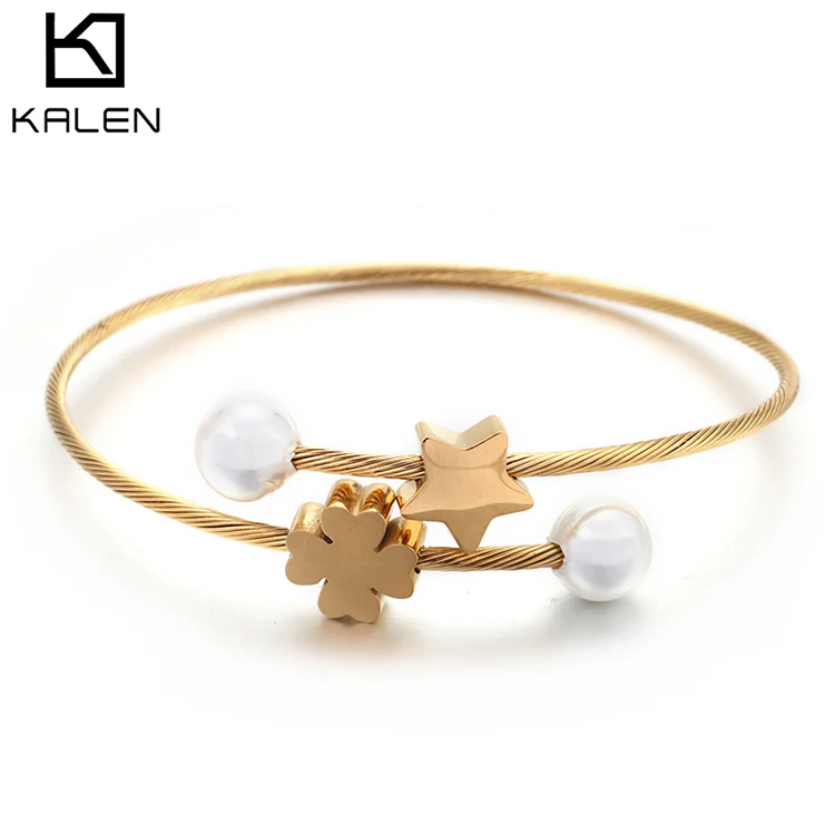 Custom Design Adjustable Pearl Charm Bracelet Bangles Jewelry Stainless Steel Cuff Bangles For Women, Silver/gold/rose gold
Custom Design Adjustable Pearl Charm Bracelet Bangles Jewelry Stainless Steel Cuff Bangles For Women, Silver/gold/rose gold