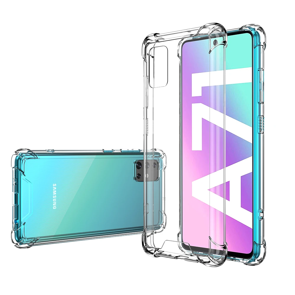 Amazon Hot Reinforced Corners Protection Transparent Soft TPU Shockproof Phone Case for Samsung Galaxy A71 A51
Amazon Hot Reinforced Corners Protection Transparent Soft TPU Shockproof Phone Case for Samsung Galaxy A71 A51
