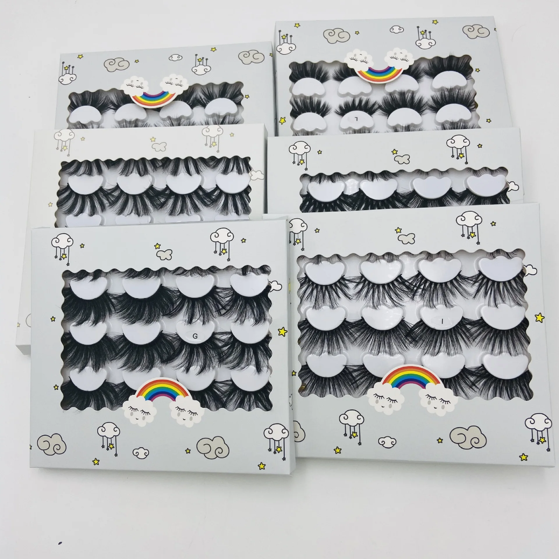 New products 10 pairs natural 3D silk faux mink eyelash extensions set tray custom packaging free cute paper box, Natural black
New products 10 pairs natural 3D silk faux mink eyelash extensions set tray custom packaging free cute paper box, Natural black