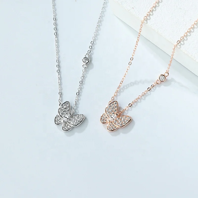 Jachon 925 sterling silver necklace female super fairy temperament full of diamond Ins butterfly necklace, As picture
Jachon 925 sterling silver necklace female super fairy temperament full of diamond Ins butterfly necklace, As picture