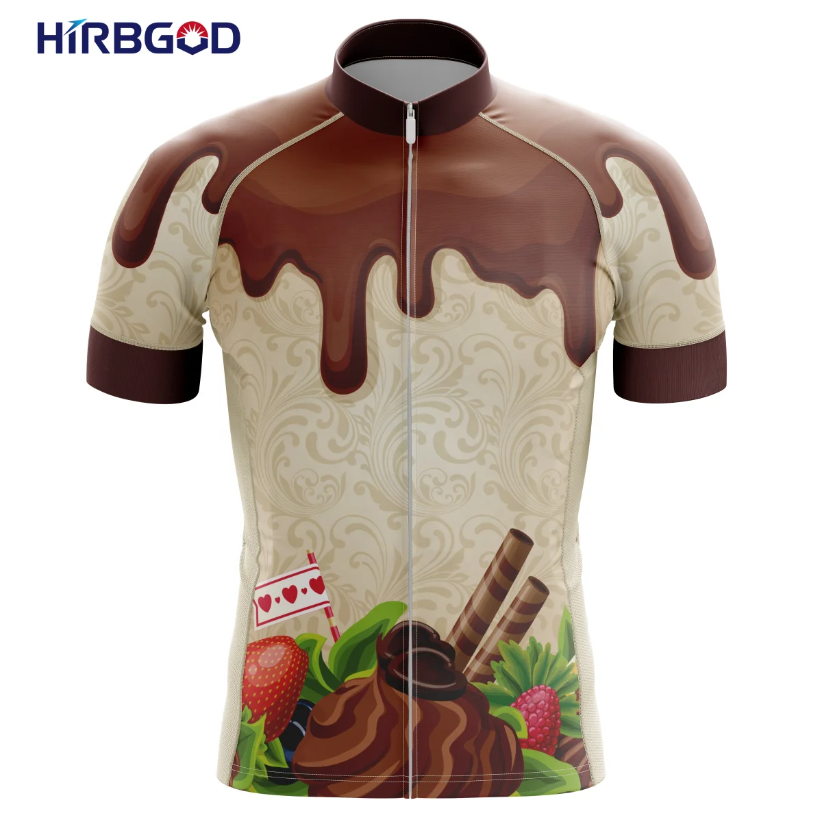 HIRBGOD Chocolate Dessert Pattern Breathable Polyester abbigliamento mtb New Men's Bike Wear Funny Cycling Clothes TYZ689-01
HIRBGOD Chocolate Dessert Pattern Breathable Polyester abbigliamento mtb New Men's Bike Wear Funny Cycling Clothes TYZ689-01