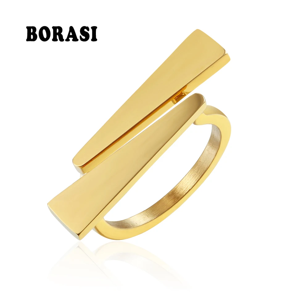 BORASI Damond V Shape Ring Gold-Color For Women Stainless Steel Wedding Bands New Rings Engagement Party Gifts Fashion Jewelry
BORASI Damond V Shape Ring Gold-Color For Women Stainless Steel Wedding Bands New Rings Engagement Party Gifts Fashion Jewelry