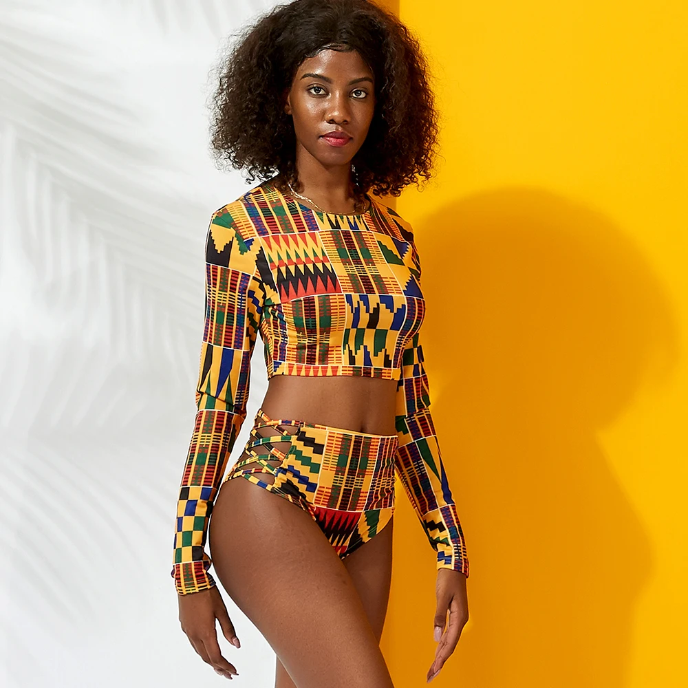 2020 Shenbolen Brand New African Print Beach Women Swimwear Two Piece Sets, As pics or customized
2020 Shenbolen Brand New African Print Beach Women Swimwear Two Piece Sets, As pics or customized