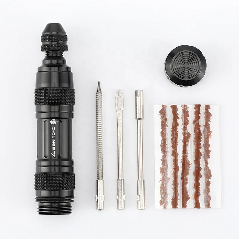 WBG 5pcs Bike Tire Repair Tools Tubeless Rubber Strip Tyre Repair Drill Bike Bicycle Tools Repair Kit Set, As picture shown
WBG 5pcs Bike Tire Repair Tools Tubeless Rubber Strip Tyre Repair Drill Bike Bicycle Tools Repair Kit Set, As picture shown