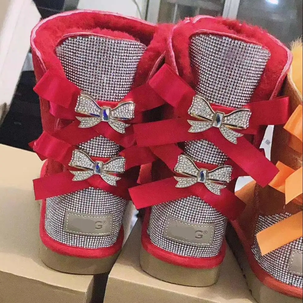 wholesale factory winter real sheepskin fur Genuine leather sparkle bowknot style casual shoes snow boots for women
wholesale factory winter real sheepskin fur Genuine leather sparkle bowknot style casual shoes snow boots for women