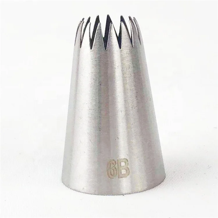 #6B OEM DIY Hot Sale Custom logo Large Size 1pcs Baking Accessories 304 Stainless Steel Cake Decoration Tool Piping Nozzle Tip
#6B OEM DIY Hot Sale Custom logo Large Size 1pcs Baking Accessories 304 Stainless Steel Cake Decoration Tool Piping Nozzle Tip