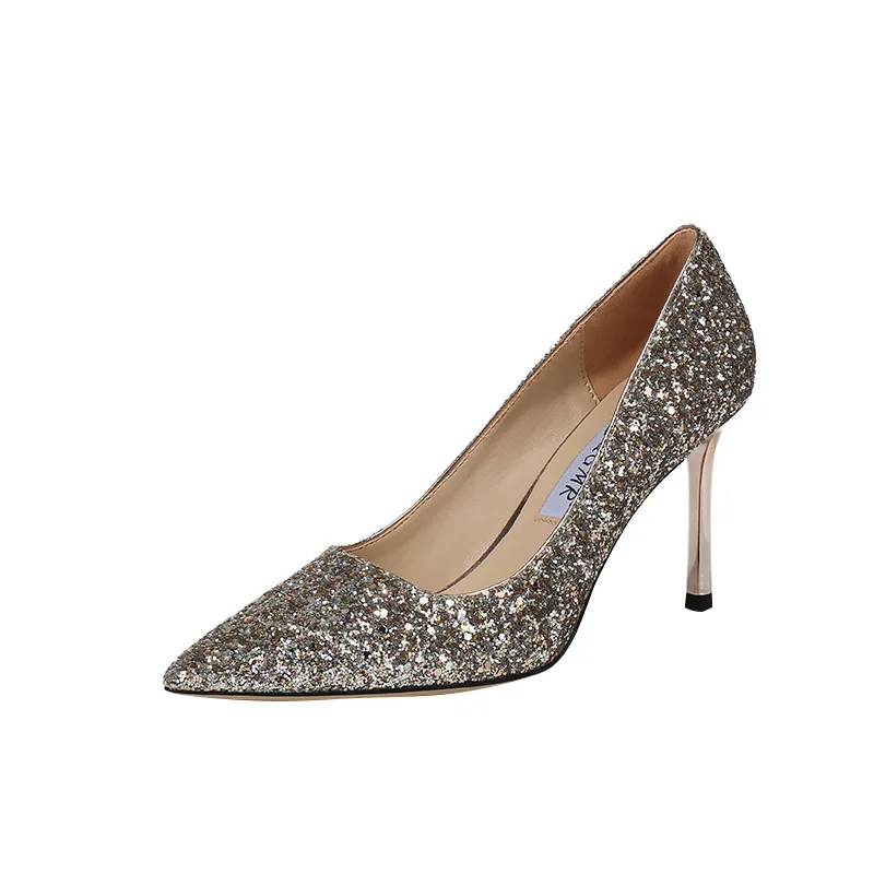 S0069B 2021 spring and summer new pointed sequins stiletto high heels bridesmaid crystal shoes bridal wedding shoes
S0069B 2021 spring and summer new pointed sequins stiletto high heels bridesmaid crystal shoes bridal wedding shoes