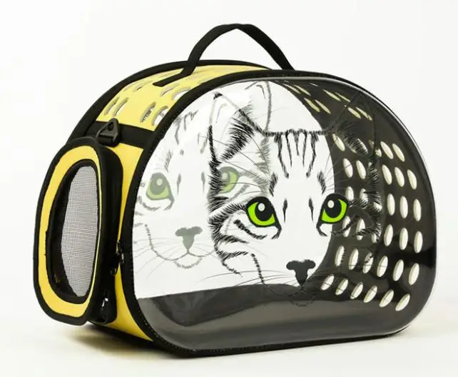 New pet carrier transparent with UV printing collapsible easy store in stock from anhui bags, Customized
New pet carrier transparent with UV printing collapsible easy store in stock from anhui bags, Customized