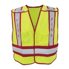Wholesale Mesh Sleeveless Yellow And Orange Safety Reflective Vest