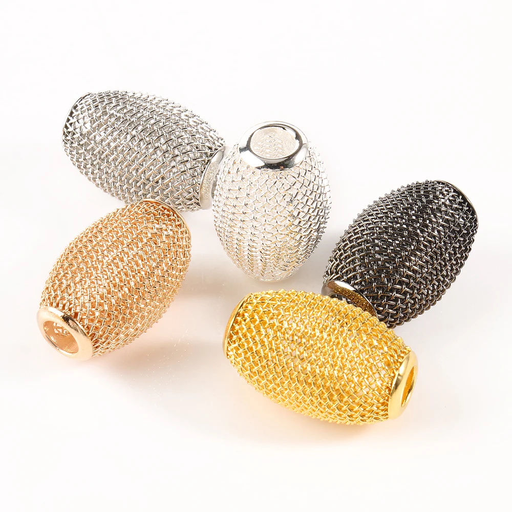 Big Hole Gold/Silver/Black Oval Shape Metal Copper Mesh Spacer Beads For Craft DIY Bracelet Earrings Jewelry Making, Gold,black,silver,rose gold
Big Hole Gold/Silver/Black Oval Shape Metal Copper Mesh Spacer Beads For Craft DIY Bracelet Earrings Jewelry Making, Gold,black,silver,rose gold