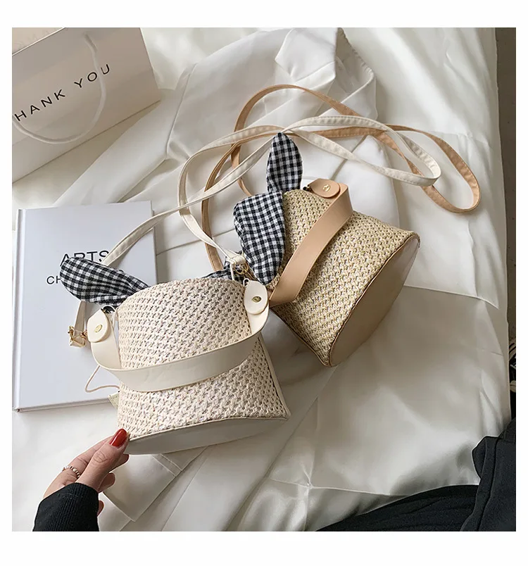 M279 new style female cute straw woven purses popular luxury women handbags, Khaki, white
M279 new style female cute straw woven purses popular luxury women handbags, Khaki, white
