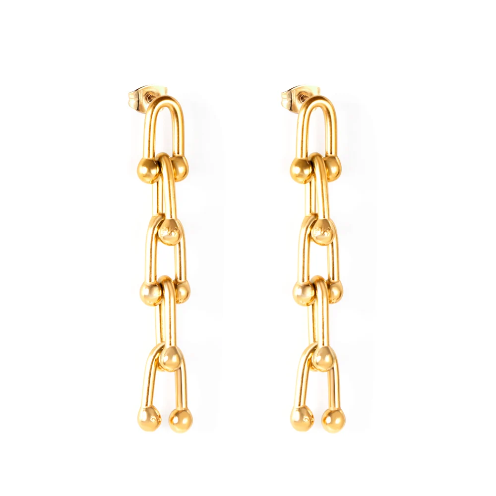 Women Vintage 316 Stainless Steel Gold Plated Fashion Ladies Jewelry Drop Earrings, Gold/silver available
Women Vintage 316 Stainless Steel Gold Plated Fashion Ladies Jewelry Drop Earrings, Gold/silver available