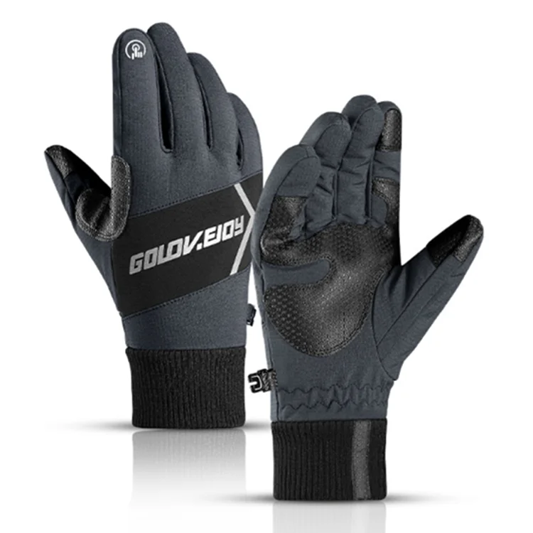 Outdoor Sports Men Waterproof Cold Weather Winter Warm Snowboard Ski Gloves with Reflective Article, Black, gray
Outdoor Sports Men Waterproof Cold Weather Winter Warm Snowboard Ski Gloves with Reflective Article, Black, gray