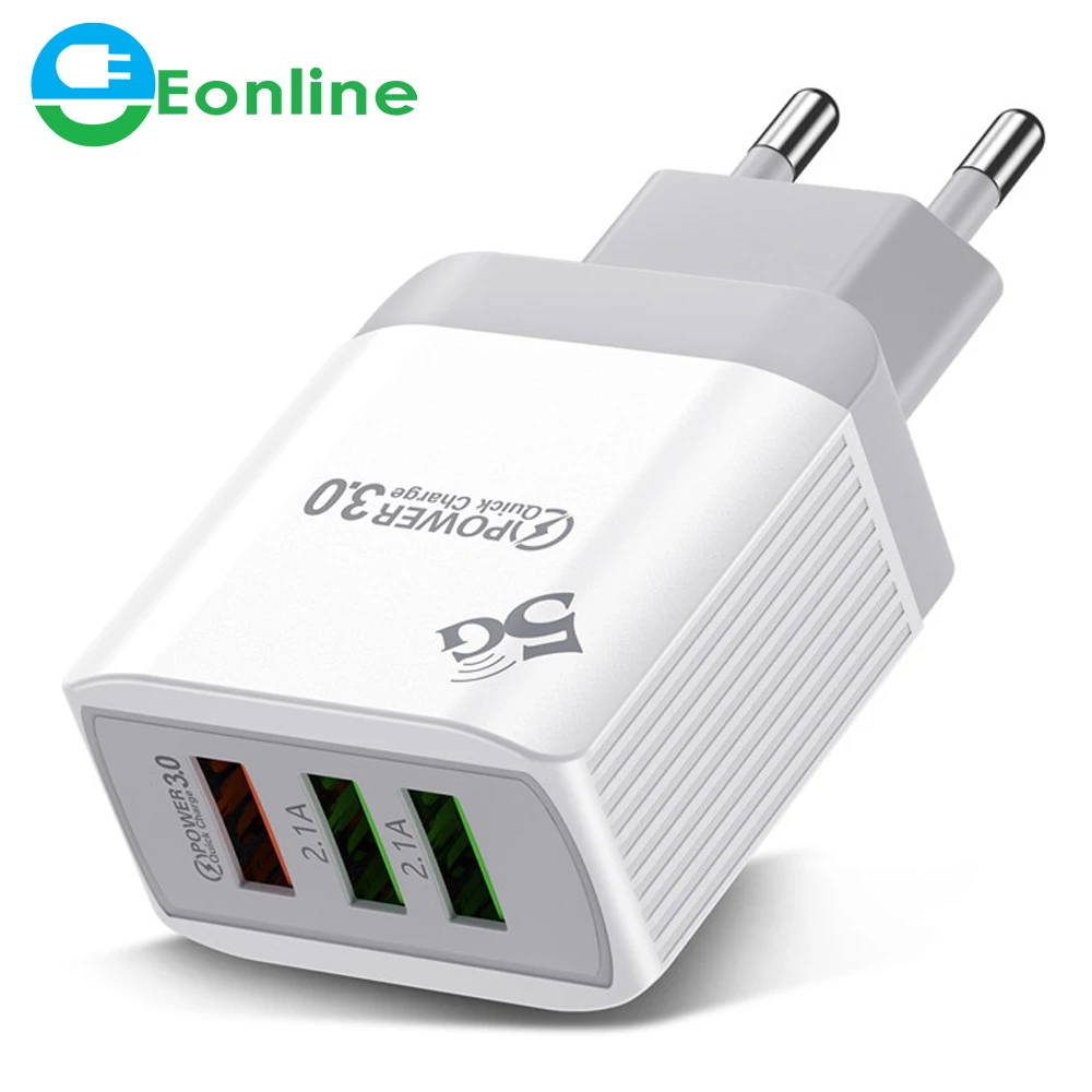 5.1A USB Charger for iPhone XR XS iPad Fast Wall Charger for Samsung S9 Xiaomi mi 8 Huawei 3 Ports Mobile Phone Charger Adapter, White
5.1A USB Charger for iPhone XR XS iPad Fast Wall Charger for Samsung S9 Xiaomi mi 8 Huawei 3 Ports Mobile Phone Charger Adapter, White