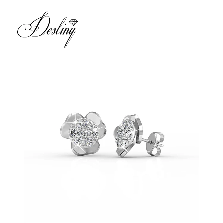 Destiny Jewellery Florence Solitaire Earrings 2018 latest design gold Happy Love Earrings jewelry element stud earrings, Rose / white gold
Destiny Jewellery Florence Solitaire Earrings 2018 latest design gold Happy Love Earrings jewelry element stud earrings, Rose / white gold