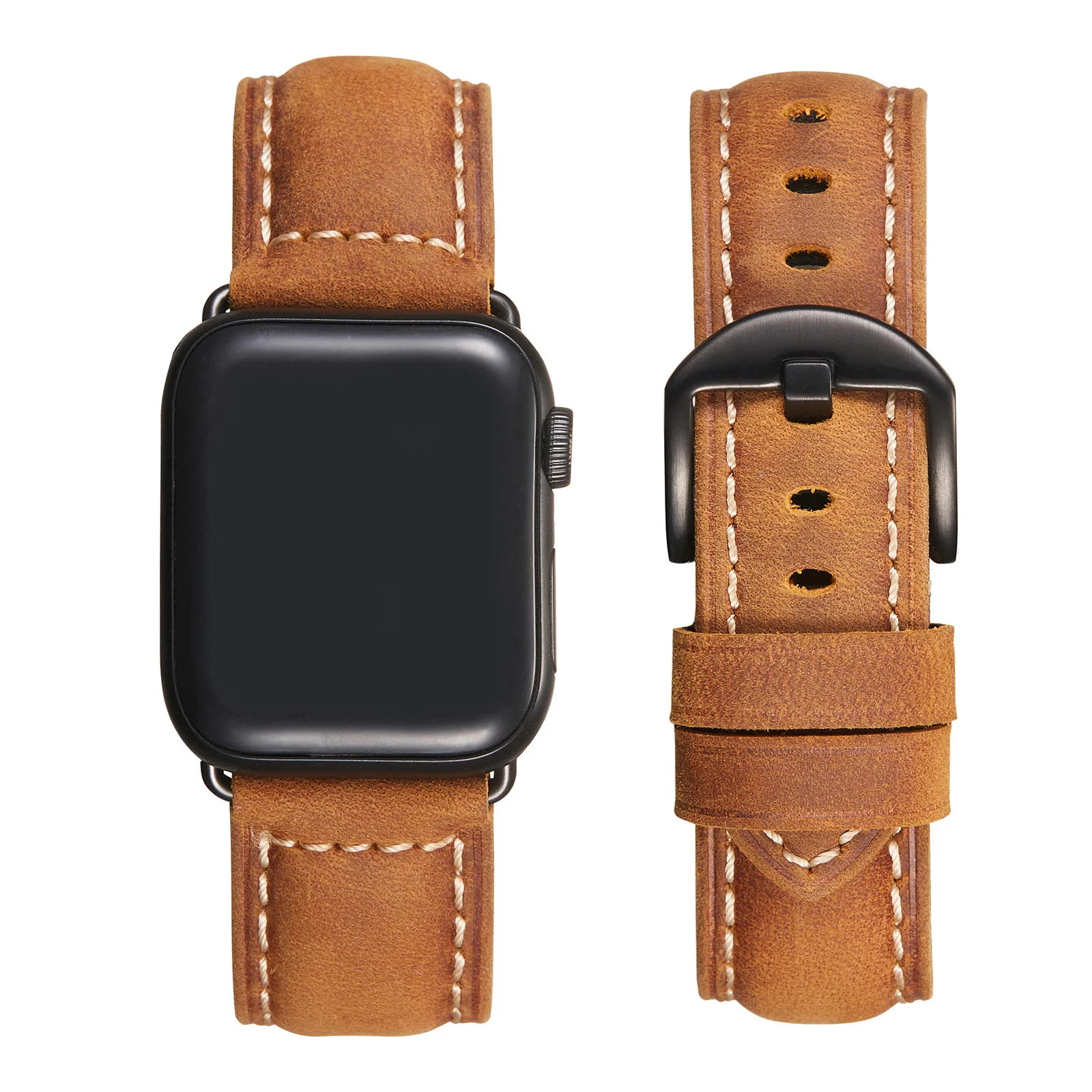 Suitable for Apple Watch Leather Strap Vintage Crazy Horse Leather Apple Iwatch 7 generation smart strap 45mm
Suitable for Apple Watch Leather Strap Vintage Crazy Horse Leather Apple Iwatch 7 generation smart strap 45mm