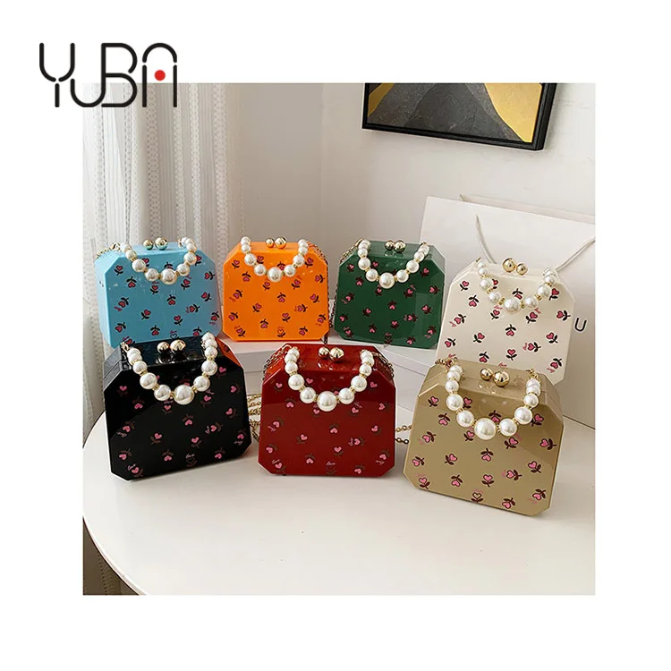 Luxury Pearl Handle Box hand bags ladies 2021 Cute Print Chic Chains yellow purse for women acrylic clutchh bag, Customizable
Luxury Pearl Handle Box hand bags ladies 2021 Cute Print Chic Chains yellow purse for women acrylic clutchh bag, Customizable