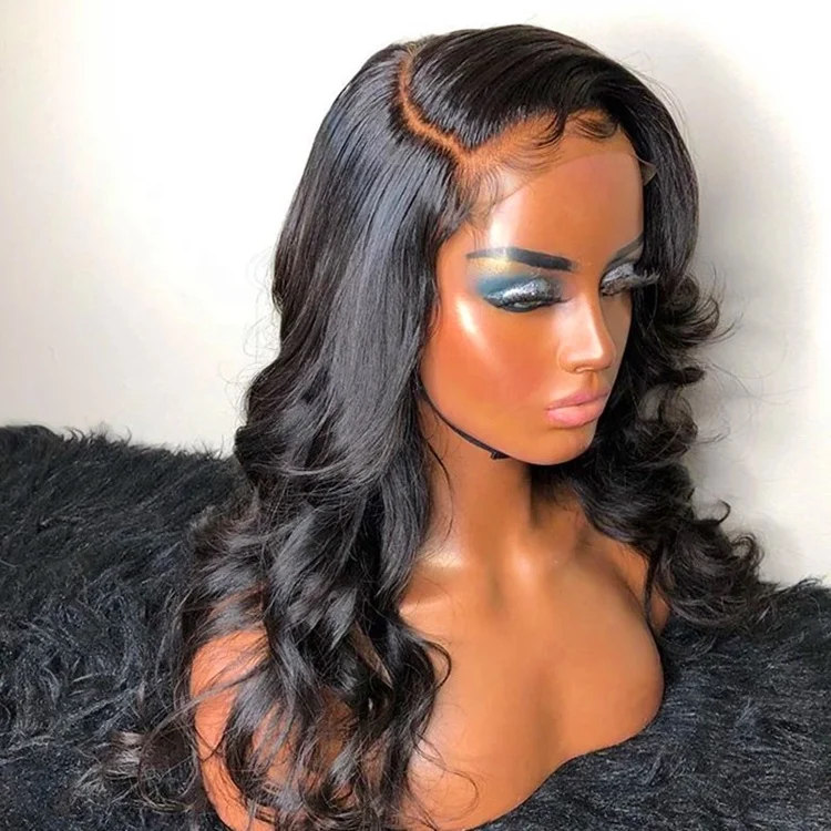 SHY 150%density 18inch 100%brazilian human hair body wave lace front wig cuticle aligned hair for black women
SHY 150%density 18inch 100%brazilian human hair body wave lace front wig cuticle aligned hair for black women