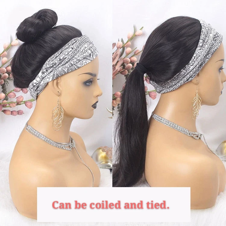 Remy Beginner Friendly Hair Straight Headband Scarf Wig Glueless Human Hair for African American Women Affordable Headband Wig
Remy Beginner Friendly Hair Straight Headband Scarf Wig Glueless Human Hair for African American Women Affordable Headband Wig