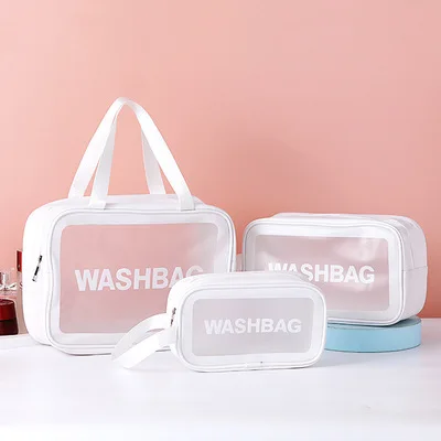 Women's Black/White/Pink Waterproof PVC Zipper Wash Small Portable Travel Gym Exercise Hand Makeup Cosmetic Toilet Bag, 3 colors
Women's Black/White/Pink Waterproof PVC Zipper Wash Small Portable Travel Gym Exercise Hand Makeup Cosmetic Toilet Bag, 3 colors