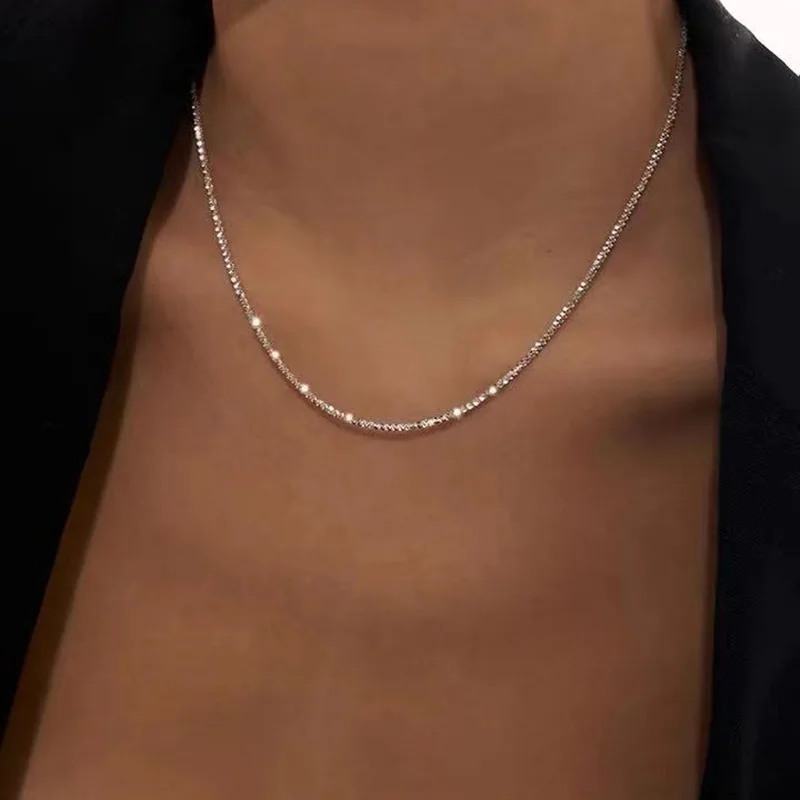 2021 New Shimmering Shine Collarbone Chain Necklace stainless steel Jewelry Necklace for Women
2021 New Shimmering Shine Collarbone Chain Necklace stainless steel Jewelry Necklace for Women