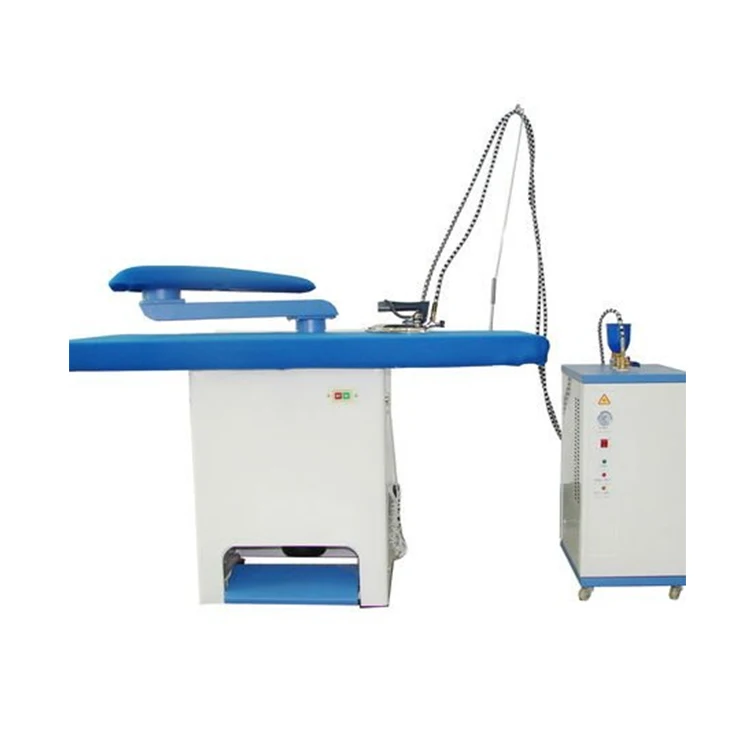 Vacuum ironing table or industrial clothes press machine