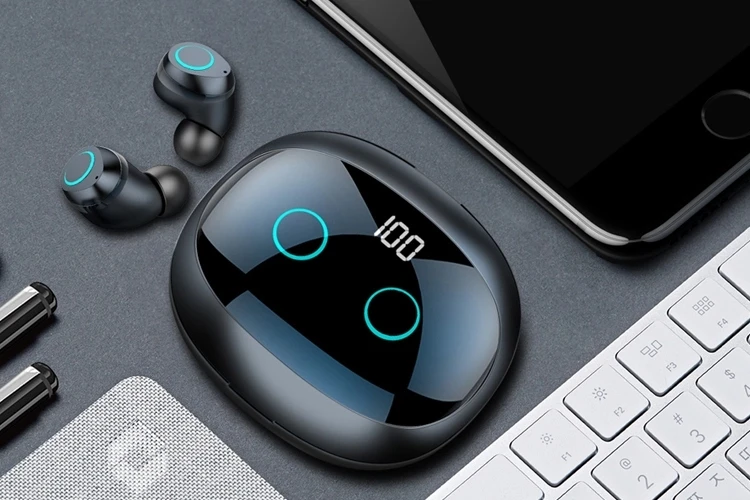 TWS Earphone Wireless Earphones Bluetooth Type-c Earbuds Earphone Waterproof 8D Surround 10 Hours - ANKUX.COM