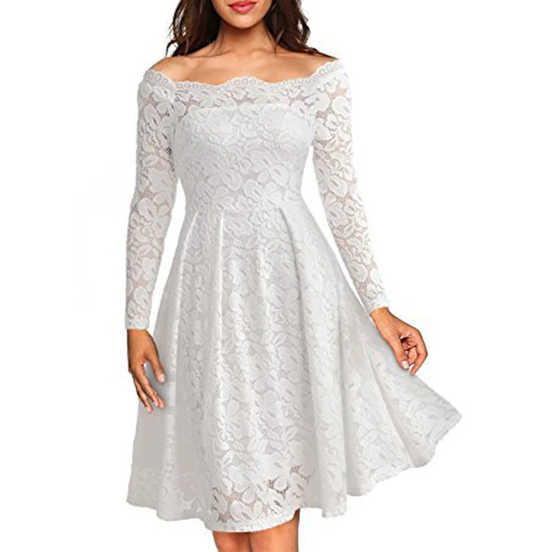 2021 New Fashion Elegant A-line Embroidered Lace Embroidered Dress Long Sleeve Ruffles
2021 New Fashion Elegant A-line Embroidered Lace Embroidered Dress Long Sleeve Ruffles