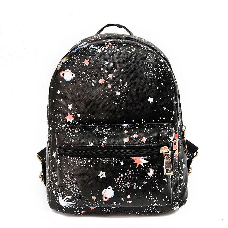 Wholesale Star Print Small Backpack Casual Travel Backpack Bag Pu Backpack For Girls, Black
Wholesale Star Print Small Backpack Casual Travel Backpack Bag Pu Backpack For Girls, Black