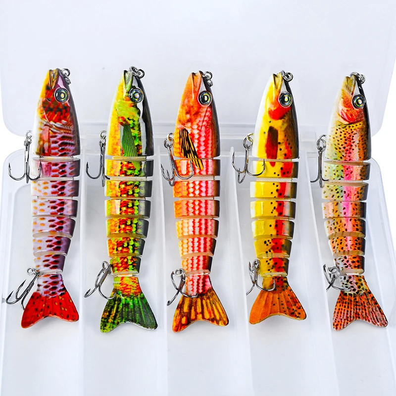 High Quality 7 Options 5pcs/Box Freshwater Sea Fishing Hard Fishing Lure Set Multi-jointed Lures Set with Box, 7 colors
High Quality 7 Options 5pcs/Box Freshwater Sea Fishing Hard Fishing Lure Set Multi-jointed Lures Set with Box, 7 colors