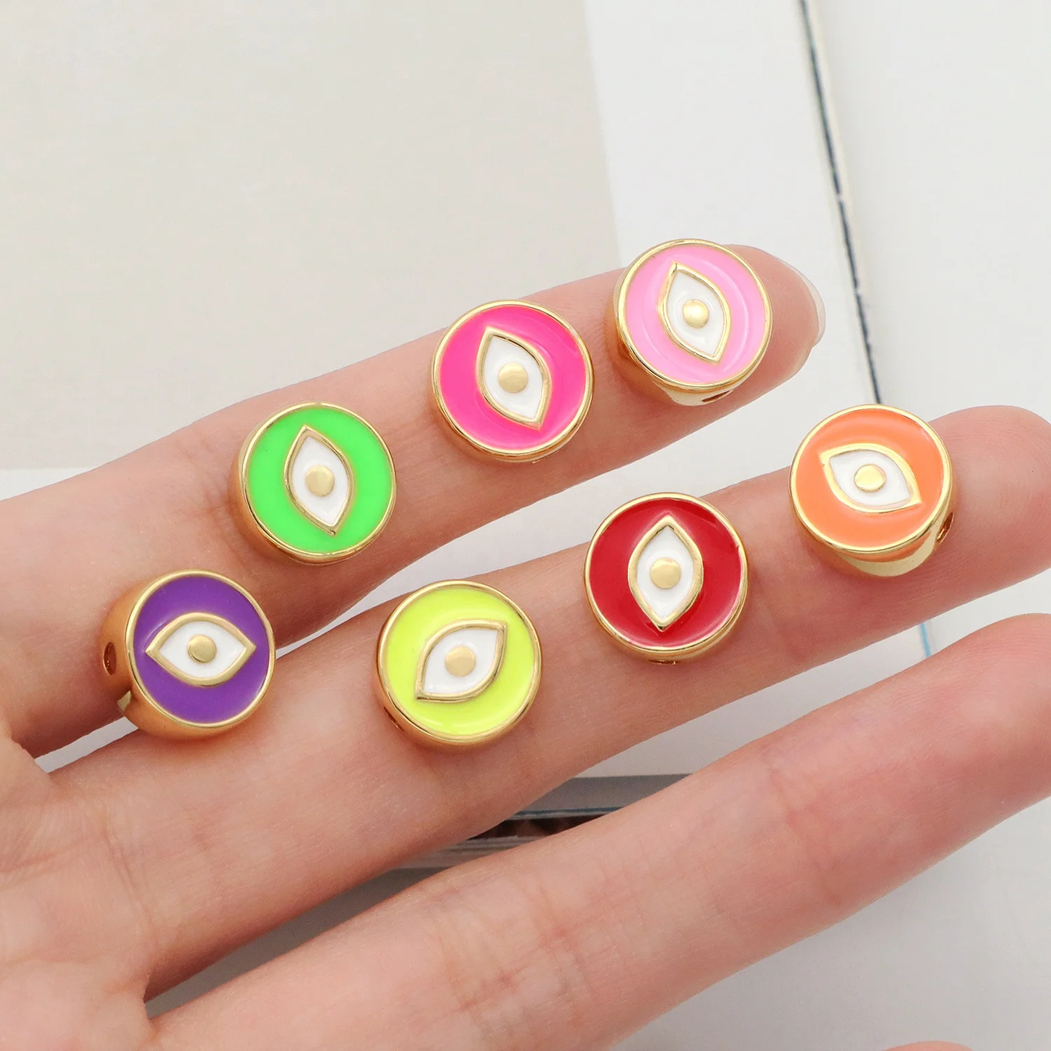 Various Women DIY connector evil eyes Bracelet charm Jewelry Gold Plated enamel Turkish evil eyes charm for teen girl women
Various Women DIY connector evil eyes Bracelet charm Jewelry Gold Plated enamel Turkish evil eyes charm for teen girl women