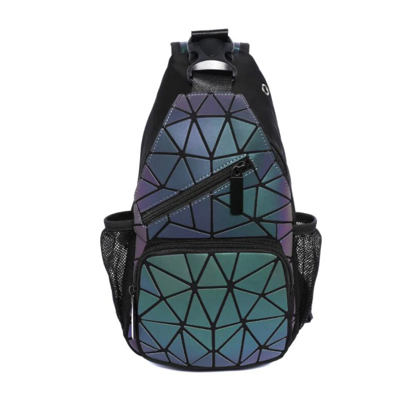Woman Fashion Geometric Backpack Wholesale Luminous Geometric Pu Leather Sling Chest Bag
Woman Fashion Geometric Backpack Wholesale Luminous Geometric Pu Leather Sling Chest Bag