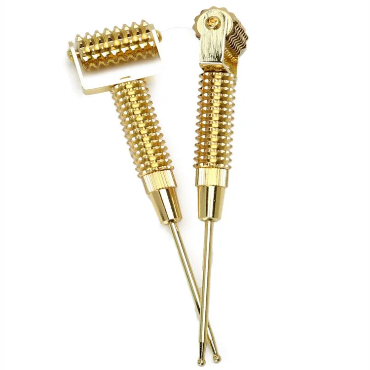 Hot selling high quality yellow metal facial massage face roller massage acupoints roller face massage, Golden
Hot selling high quality yellow metal facial massage face roller massage acupoints roller face massage, Golden