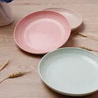 Eco friendly biodegradable dinner dishes wheat straw eco friendly plates