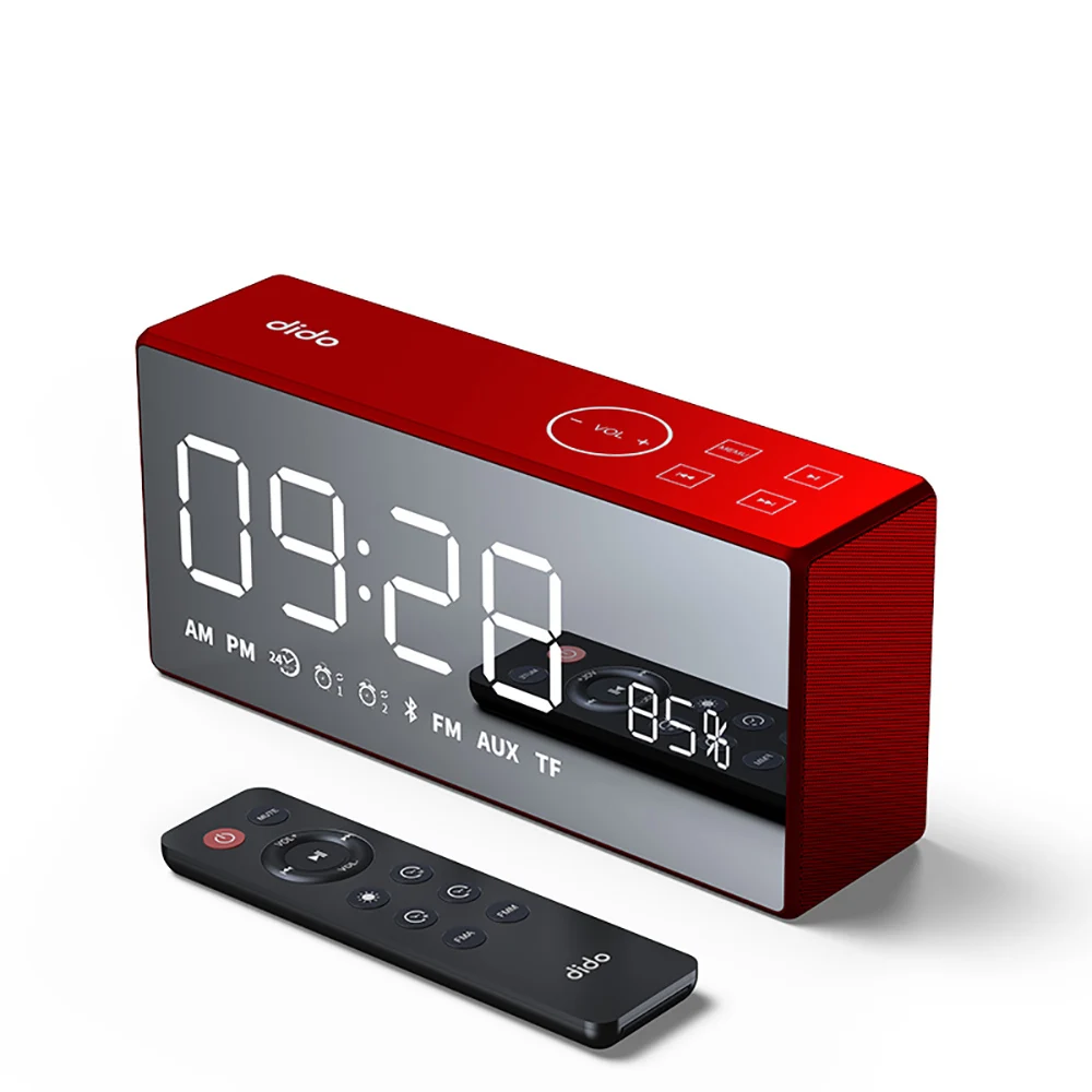 X9 2000Mah Wireless speaker Small Mini Alarm Clock Portable speaker Support TF &LED Mirror Mini Voice Broadcast
X9 2000Mah Wireless speaker Small Mini Alarm Clock Portable speaker Support TF &LED Mirror Mini Voice Broadcast