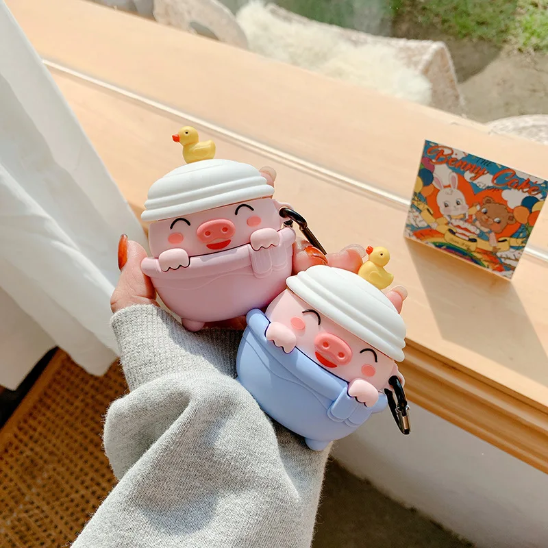 Wholesale Custom 2021 New Cute Silicone Cover Cartoon Small Pig Earphone Protective Case for apple AirPods 1 2 3
Wholesale Custom 2021 New Cute Silicone Cover Cartoon Small Pig Earphone Protective Case for apple AirPods 1 2 3