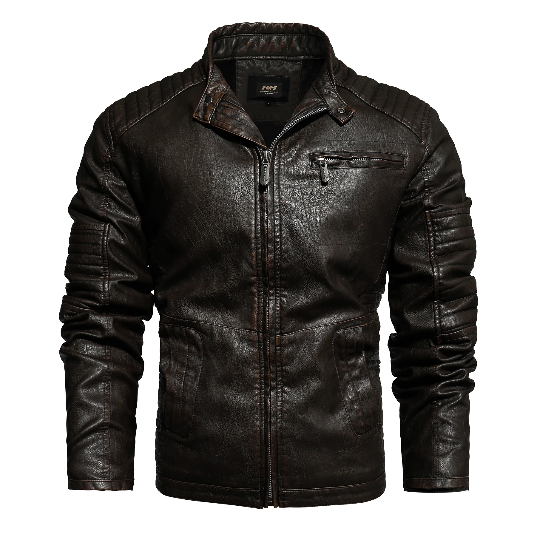Chinese factory hot sell Custom high quality Fashion motorcycle PU bike bomber stand collar fleece lining jacket for men
Chinese factory hot sell Custom high quality Fashion motorcycle PU bike bomber stand collar fleece lining jacket for men