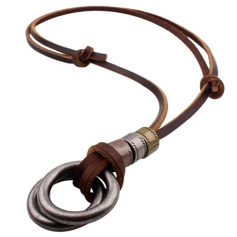 personality leather necklace cord Vintage alloy pendant leather necklace for men sweater chain, Picture
personality leather necklace cord Vintage alloy pendant leather necklace for men sweater chain, Picture
