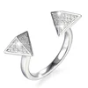 KENTURAY wholesale 925 sterling silver pyramid ring in stock