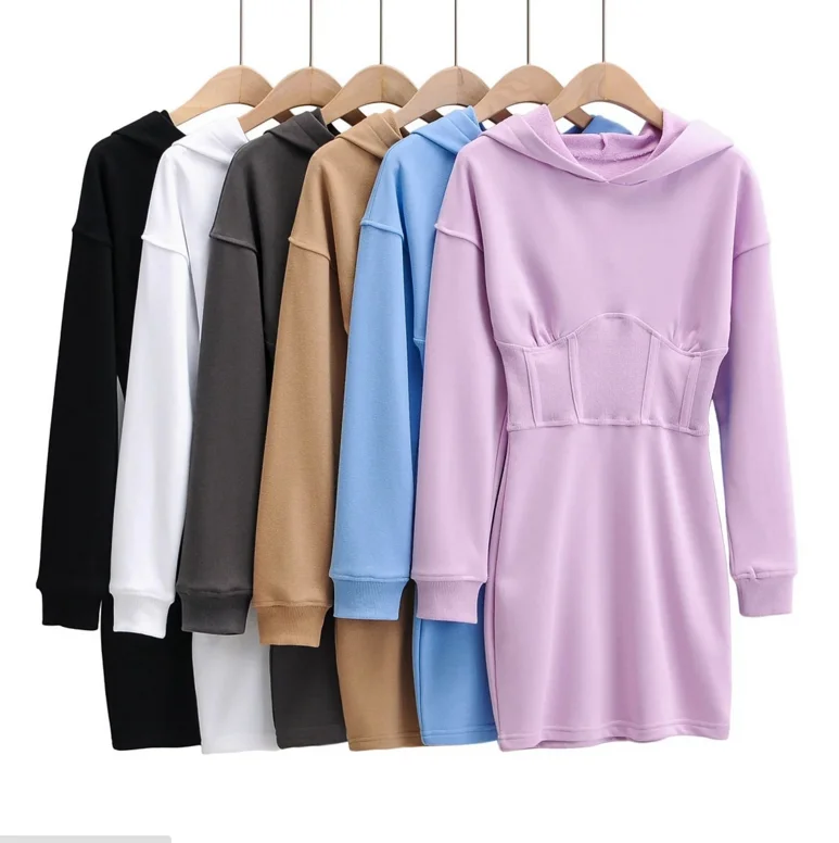 Custom Wholesale Solid Color Elastic Waisy Dress For Women Long Sleeve Tight Hoodie Sweatshirt Hoodie Dress
Custom Wholesale Solid Color Elastic Waisy Dress For Women Long Sleeve Tight Hoodie Sweatshirt Hoodie Dress