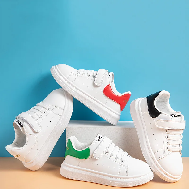 Student Leather Sneakers Spring Autumn New School Kids's Performance Small White Shoes Fashion Boys' Girls' Soft Soled
Student Leather Sneakers Spring Autumn New School Kids's Performance Small White Shoes Fashion Boys' Girls' Soft Soled