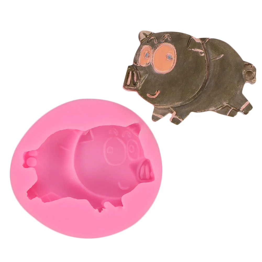 Food grade silicone mold running pig fondant cake chocolate decoration tool baking mold, Pink
Food grade silicone mold running pig fondant cake chocolate decoration tool baking mold, Pink