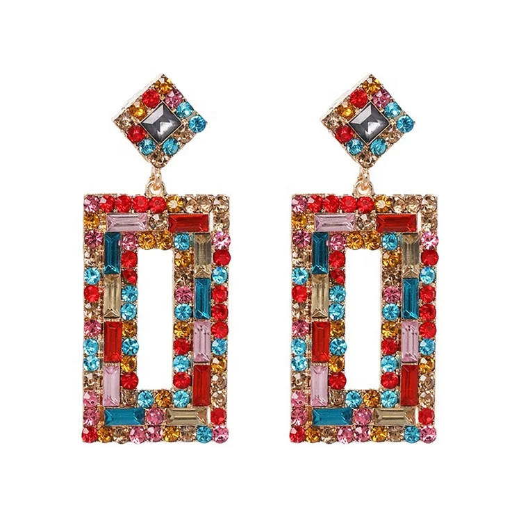 Fashion Bohemian crystal hot earring Boho Dangle Earrings For Women modern Jewelry, Colorful
Fashion Bohemian crystal hot earring Boho Dangle Earrings For Women modern Jewelry, Colorful