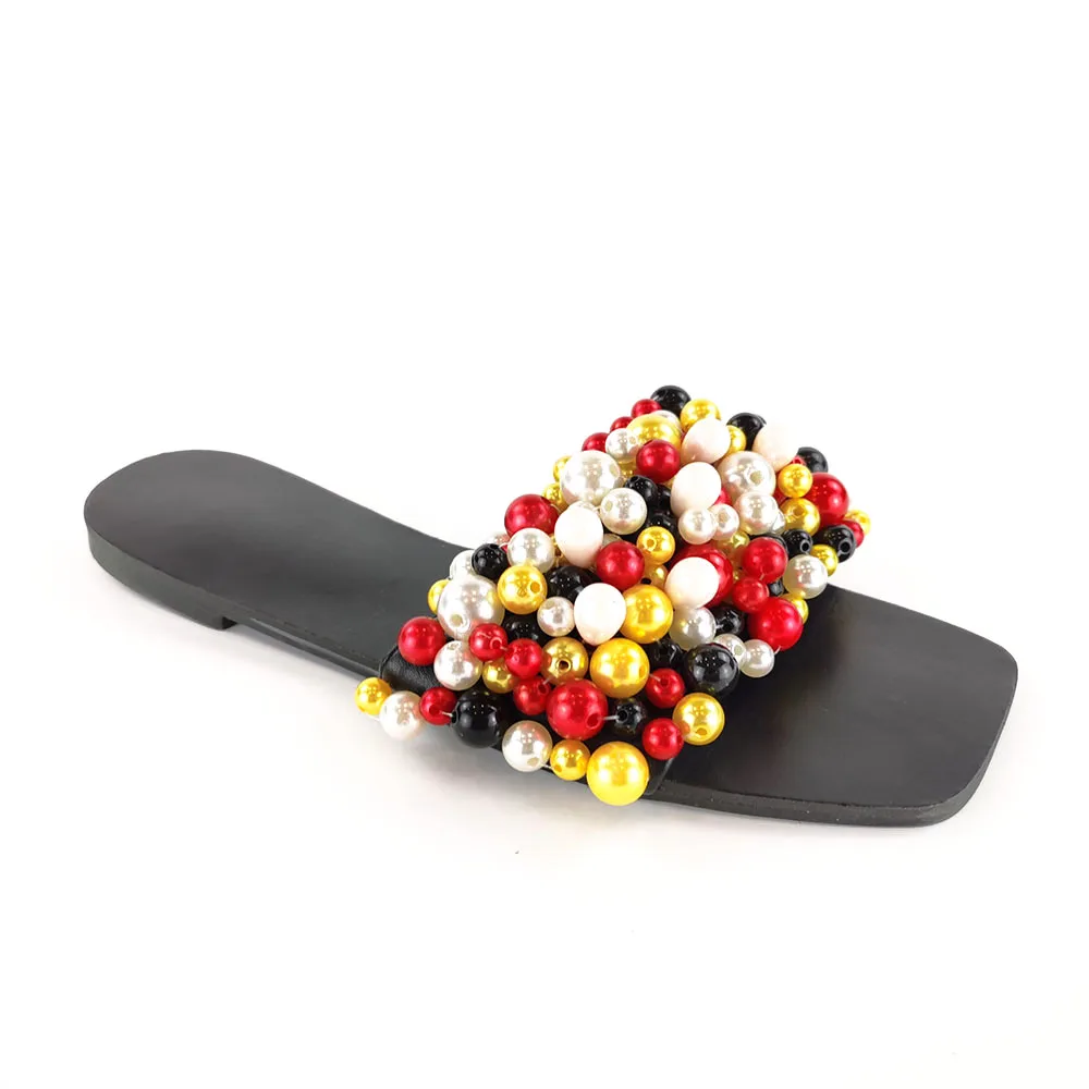 Ladies Slippers Pearl Ladies Latest Design Color Ladies Flat Sandals, Customized color
Ladies Slippers Pearl Ladies Latest Design Color Ladies Flat Sandals, Customized color