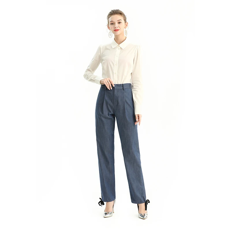P181 Spring Summer Fall Winter High Quality Fashion Elegant denim Women Formal Business Bottoms nine Pants Trousers
P181 Spring Summer Fall Winter High Quality Fashion Elegant denim Women Formal Business Bottoms nine Pants Trousers